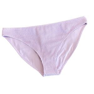 H&M Textured Lavender Purple Bikini Bottom 8 NWT